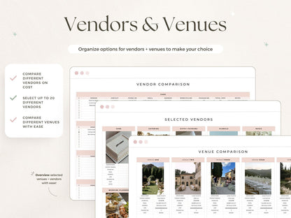 Event Planner Spreadsheet for Google Sheets