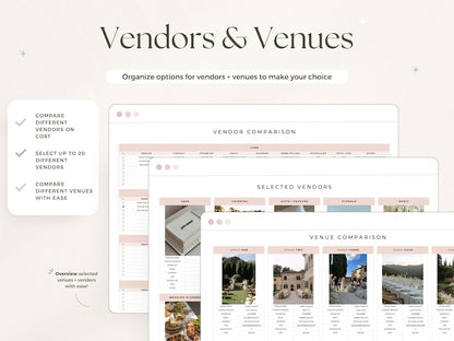 Event Planner Spreadsheet for Google Sheets
