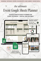 Ultimate Event Google Sheets Planner